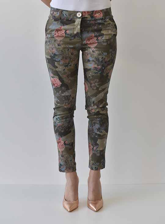 Παντελόνι Τύπου Chino Φλοράλ