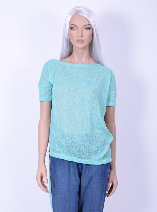 Κοντομάνικο Μπλουζάκι Mint Ασύμμετρο