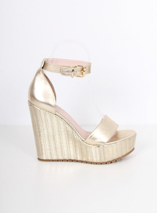 Δερμάτινη Πλατφόρμα Πλατίνα MF