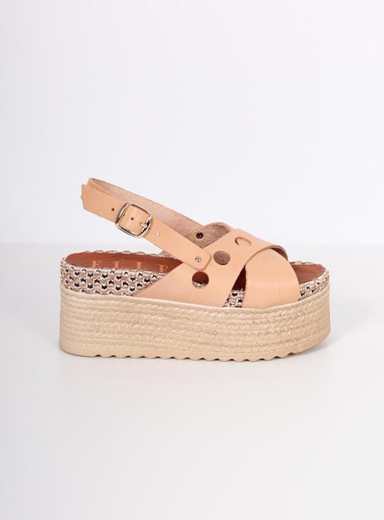 Δερμάτινο Σανδάλι ELLE Με Δέσιμο