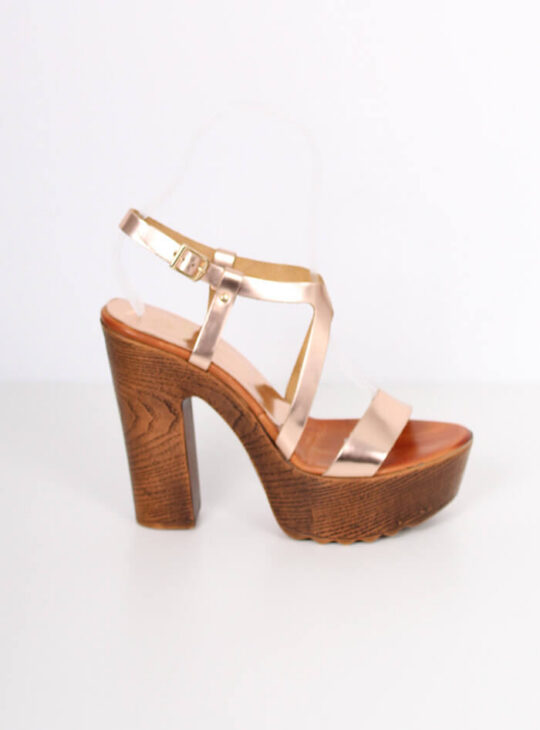 Δερμάτινο Πέδιλο Σε Χρώμα Πλατίνα S.Piero