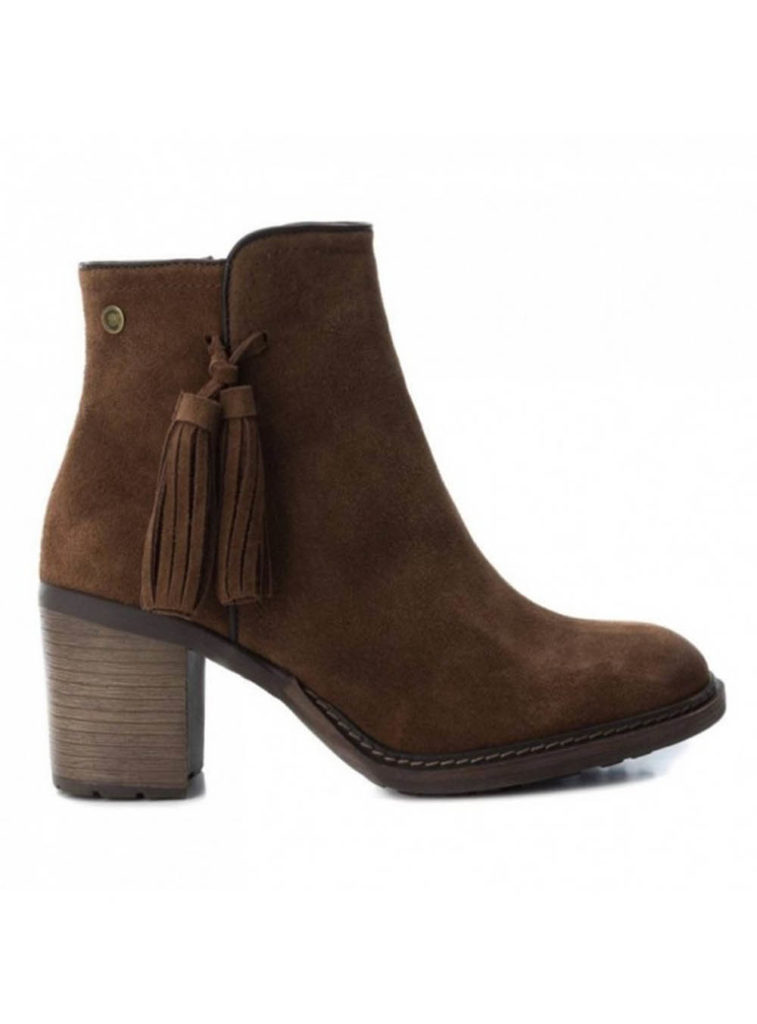 Καφέ Μποτάκια Δέρμα-Καστόρι