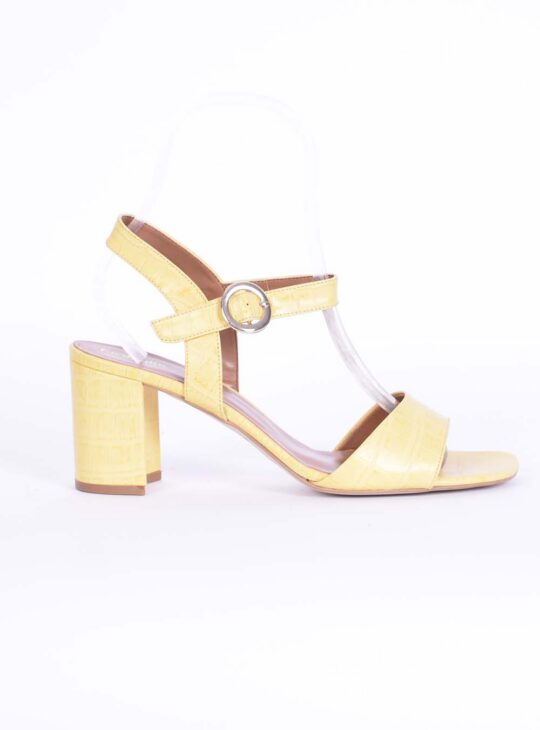 Κροκό κίτρινο πέδιλο Fardoulis Shoes