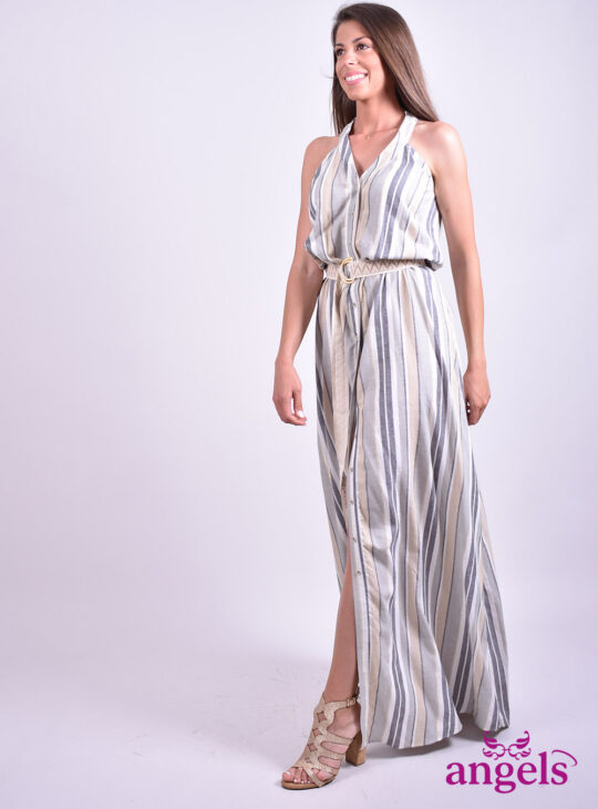 Ριγέ Φόρεμα||Φορέματα