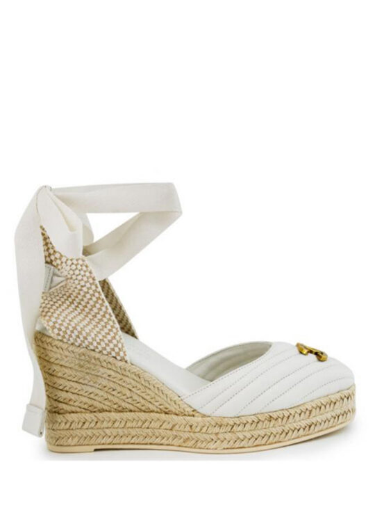 Δερμάτινες εσπαντρίγιες λευκές KOMIS&KOMIS