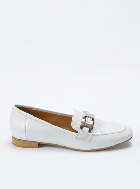 Γυναικεία Μοκασίνια σε λευκό χρώμα δερμάτινα Fardoulis Shoes