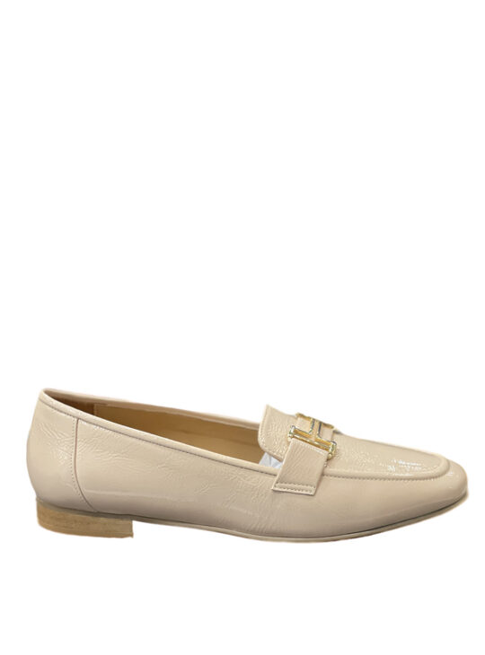 Fardoulis Shoes 104-33 Μπεζ φλατ μοκασίνια ||Δερμάτινα Γυναικεία παπούτσια