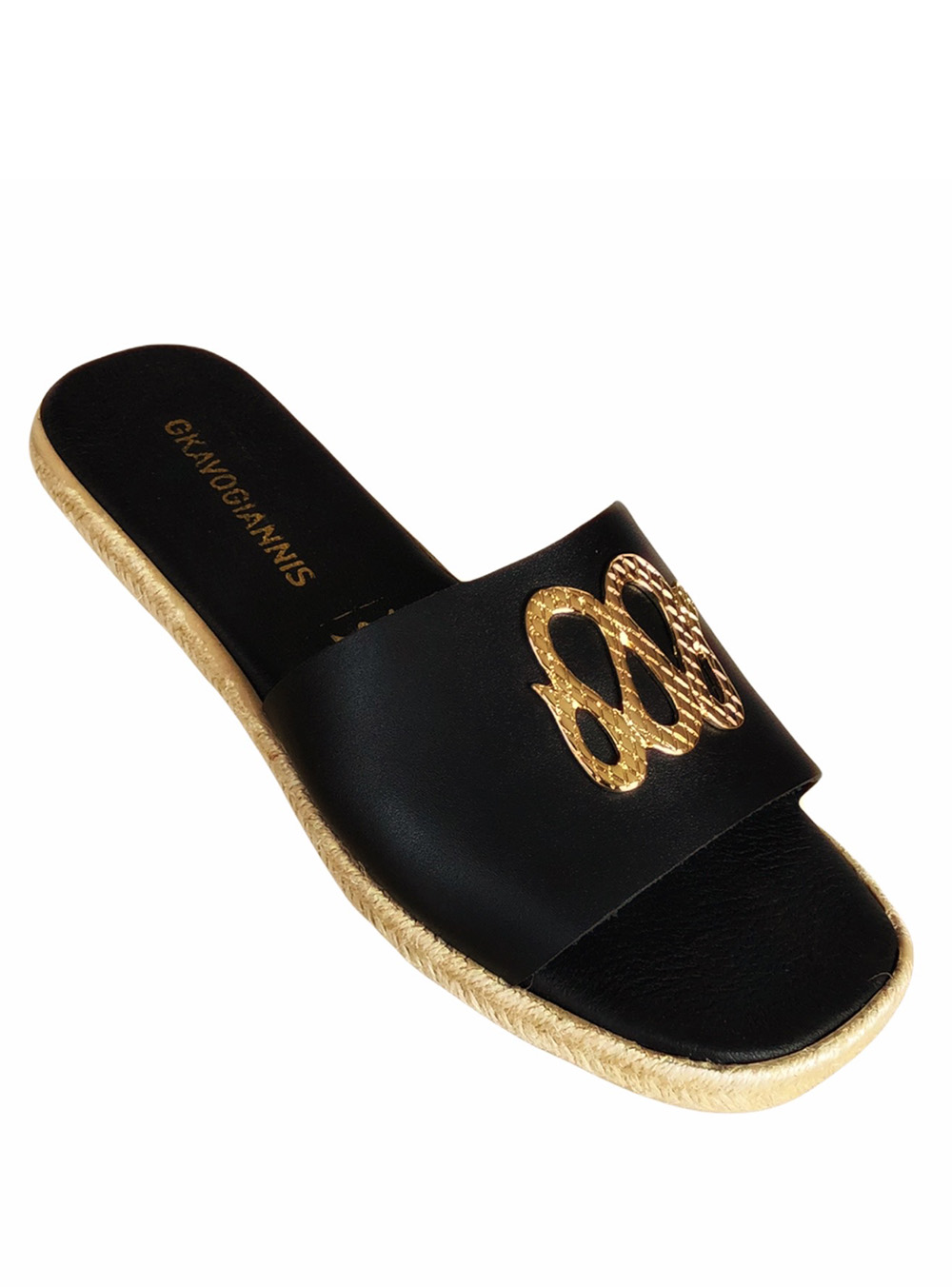 Δερμάτινα μαύρα σανδάλια παντόφλε||ΓΥΝΑΙΚΕΙΑ ΠΕΔΙΛΑ||ΓΥΝΑΙΚΕΙΑ ΣΑΝΔΑΛΙΑ||ΔΕΡΜΑΤΙΝΑ