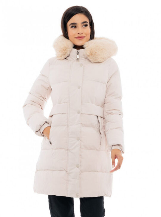 Γυναικείο Μπουφάν Ανοιχτό Μπεζ||Γυναικεία φουσκωτά μπουφάν νέες παραλαβές