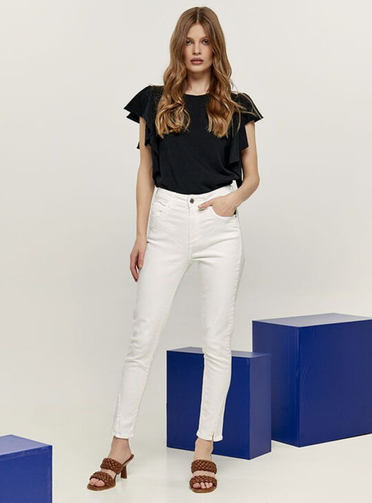 EDWARD JEANS Παντελόνι λευκό Skinny||ΓΥΝΑΙΚΕΙΑ ΠΑΝΤΕΛΟΝΙΑ ΤΖΙΝ||ΑΝΟΙΞΗ ΚΑΛΟΚΑΙΡΙ ||ΓΥΝΑΙΚΕΙΑ ΡΟΥΧΑ