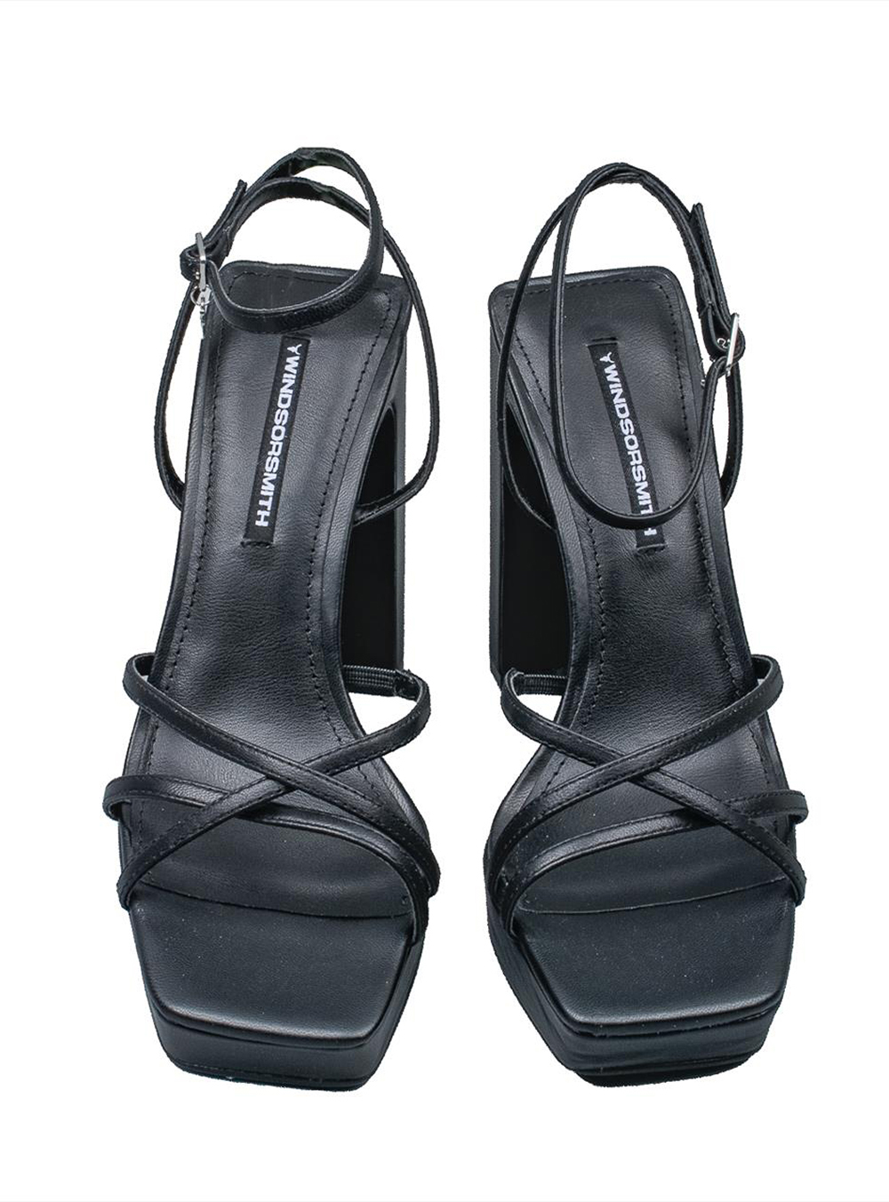 WINDSOR SMITH ΔΕΡΜΑΤΙΝΑ ΨΗΛΑ ΠΕΔΙΛΑ ΜΑΥΡΑ ΜΕ ΕΝΤΥΠΩΣΙΑΚΟ ΤΑΚΟΥΝΙ||ΓΥΝΑΙΚΕΙΑ ΚΑΛΟΚΑΙΡΙΝΑ ΠΑΠΟΥΤΣΙΑ WINDSOR SMITH||