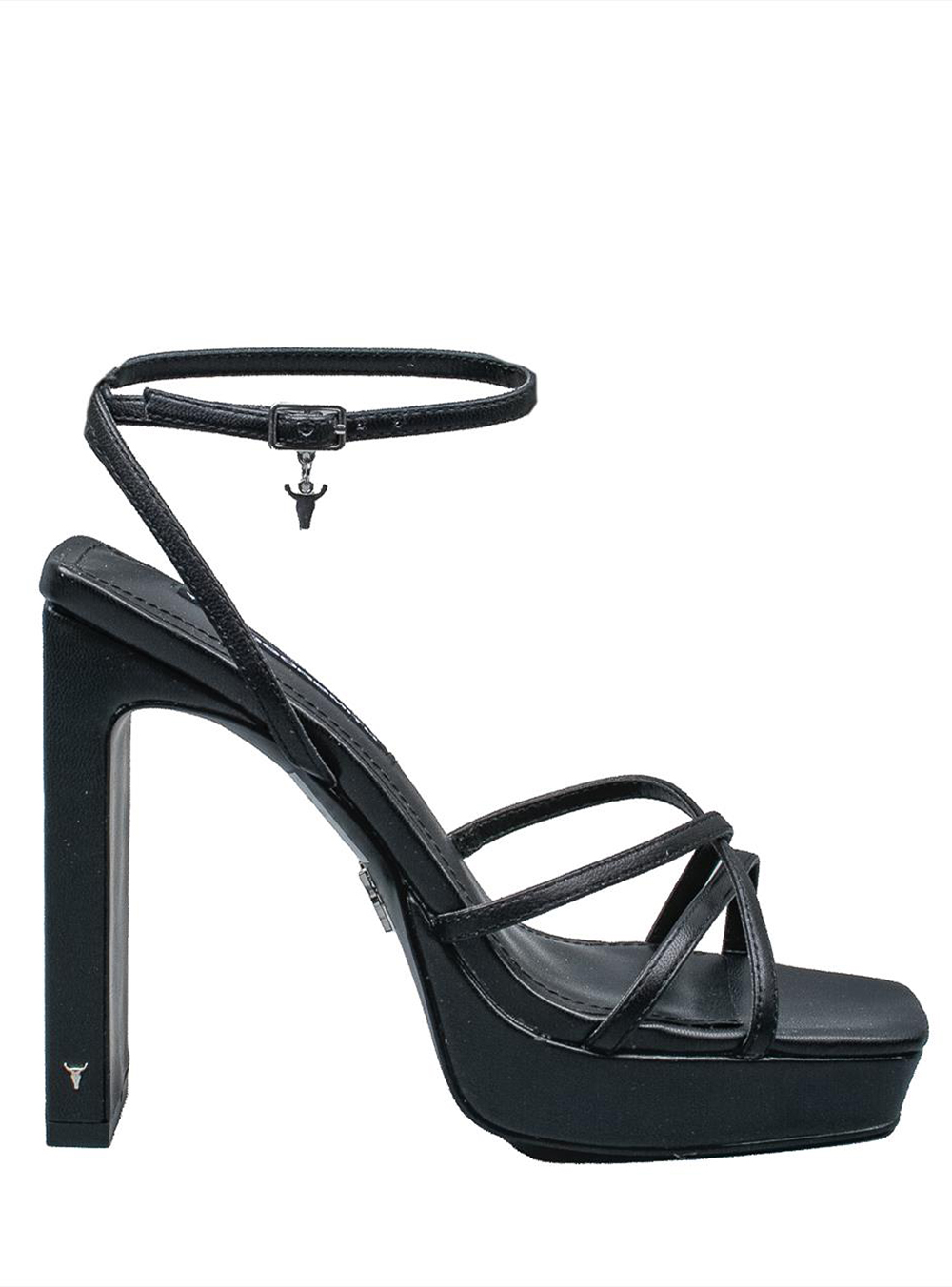 WINDSOR SMITH ΔΕΡΜΑΤΙΝΑ ΨΗΛΑ ΠΕΔΙΛΑ ΜΑΥΡΑ ΜΕ ΕΝΤΥΠΩΣΙΑΚΟ ΤΑΚΟΥΝΙ||ΓΥΝΑΙΚΕΙΑ ΚΑΛΟΚΑΙΡΙΝΑ ΠΑΠΟΥΤΣΙΑ WINDSOR SMITH||