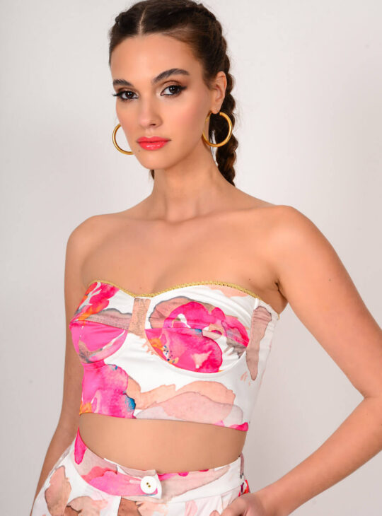 WE COSS crop top ||ΓΥΝΑΙΚΕΙΟ ΜΠΟΥΣΤΟ WE COSS||CROP TOP