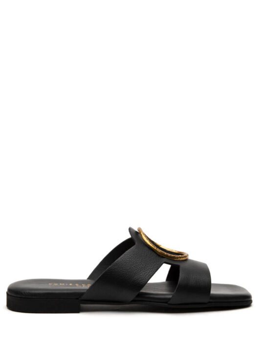 KOMIS KOMIS ΔΕΡΜΑΤΙΝΑ ΦΛΑΤ ΣΑΝΔΑΛΙΑ ΣΕ ΜΑΥΡΟ ΧΡΩΜΑ A219||ΔΕΡΜΑΤΙΝΑ ΚΑΛΟΚΑΙΡΙΝΑ ΠΑΠΟΥΤΣΙΑ