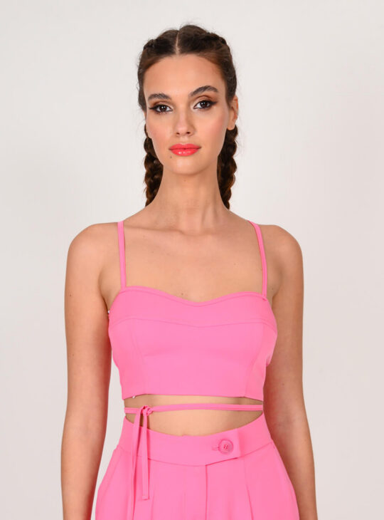 WE COSS crop top ροζ||ΓΥΝΑΙΚΕΙΕΣ ΜΠΛΟΥΖΕΣ||ΓΥΝΑΙΚΕΙΑ ΚΑΛΟΚΑΙΡΙΝΑ ΡΟΥΧΑ