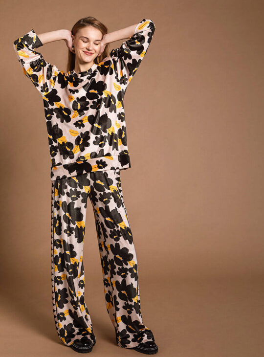 NEMA RESORTWEAR REMI PANTS||ΓΥΝΑΙΚΕΙΑ ΠΑΝΤΕΛΟΝΙΑ LOUNGEWEAR ΝΕΜΑ ||ΒΕΛΟΥΤΕ ΠΑΝΤΕΛΟΝΙ NEMA