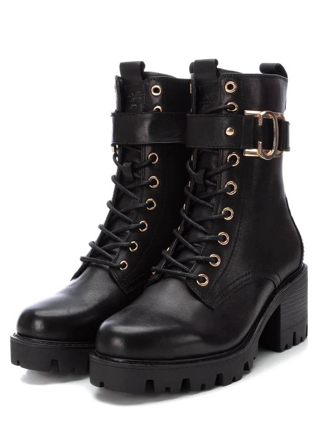 ΔΕΡΜΑΤΙΝΑ ΜΠΟΤΑΚΙΑ ΜΕ ΤΑΚΟΥΝΙ ΜΑΥΡΑ CARMELA SHOES||ΓΥΝΑΙΚΕΙΑ ΔΕΡΜΑΤΙΝΑ ΜΠΟΤΑΚΙΑ ΜΕ ΤΑΚΟΥΝΙ