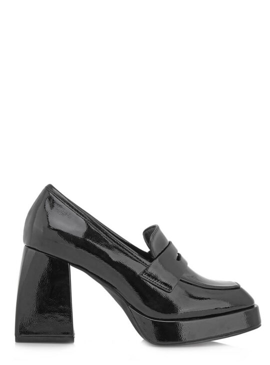 SEVEN LOAFERS ΜΕ ΨΗΛΟ ΤΑΚΟΥΝΙ ΜΑΥΡΑ||ΓΥΝΑΙΚΕΙΑ ΧΕΙΜΕΡΙΝΑ ΠΑΠΟΥΤΣΙΑ SVEN SHOES