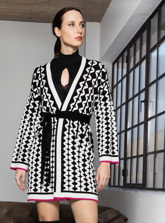 AGGEL KNITWEAR ΓΥΝΑΙΚΕΙΑ ΖΑΚΕΤΑ ΜΕ ΖΩΝΗ ΣΤΗ ΜΕΣΗ ΚΑΙ ΣΥΝΔΥΑΣΜΟ ΧΡΩΜΑΤΩΝ||ΓΥΝΑΙΚΕΙΑ ΠΛΕΚΤΑ ||ΖΑΚΕΤΕΣ||ΠΛΕΚΤΕΣ ΖΑΚΕΤΕΣ