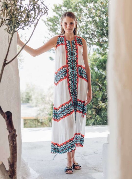 ΝΕΕΣ ΠΑΡΑΛΑΒΕΣ NEMA RESORTWEAR || ΓΥΝΑΙΚΕΙΟ ΒΑΜΒΑΚΕΡΟ ΦΟΡΕΜΑ ΜΑΞΙ ME ΕΝΤΥΠΩΣΙΑΚΟ PRINT ΝΕΜΑ ||ΦΟΡΕΜΑΤΑ||ΓΥΝΑΙΚΕΙΑ ΚΑΛΟΚΑΙΡΙΝΑ ΡΟΥΧΑ