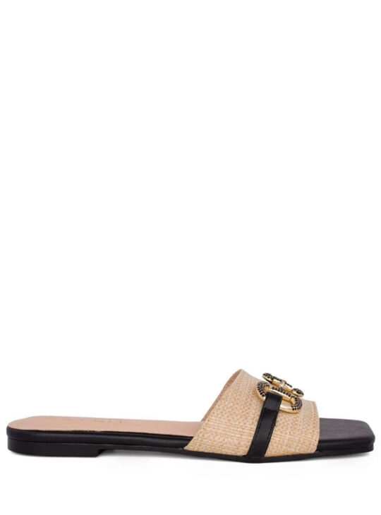 SEVEN ΦΛΑΤ ΣΑΝΔΑΛΙΑ ΜΑΥΡΟ ΜΠΕΖ||ΓΥΝΑΙΚΕΙΑ ΚΑΛΟΚΑΙΡΙΝΑ ΠΑΠΟΥΤΣΙΑ ΓΥΝΑΙΚΕΙΑ ΦΛΑΤ ΠΕΔΙΛΑ ΣΑΝΔΑΛΙΑ