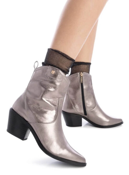 ΔΕΡΜΑΤΙΝΑ ΜΠΟΤΑΚΙΑ COWBOY CARMELA SHOES ΣΕ ΥΠΕΡΟΧΟ ΜΕΤΑΛΛΙΚΟ ΧΡΩΜΑ||ΓΥΝΑΙΚΕΙΑ ΔΕΡΜΑΤΙΝΑ ΜΠΟΤΑΚΙΑ||ΓΥΝΑΙΚΕΙΑ ΠΑΠΟΥΤΣΙΑ