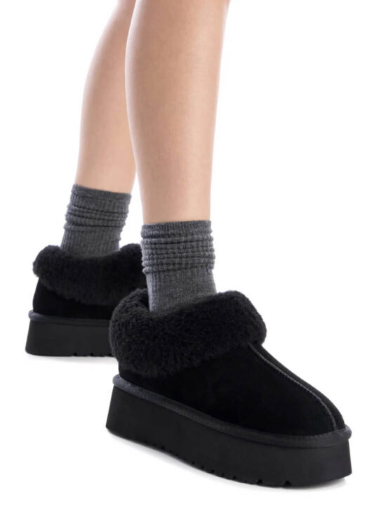 ΔΕΡΜΑΤΙΝΑ ΜΠΟΤΑΚΙΑ ΤΥΠΟΥ UGG ΜΑΥΡΑ||CARMELA SHOESå