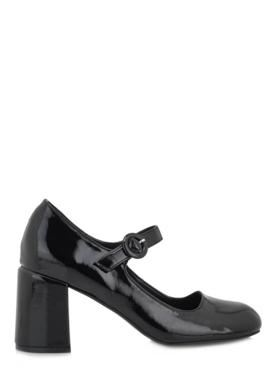 ΓΟΒΕΣ ΛΟΥΣΤΡΙΝΙ ΜΑΥΡΕΣ||ΓΥΝΑΙΚΕΙΑ ΠΑΠΟΥΤΣΙΑ||ΛΟΥΣΤΡΙΝΙ||MARY JANE||SEVEN SHOES||