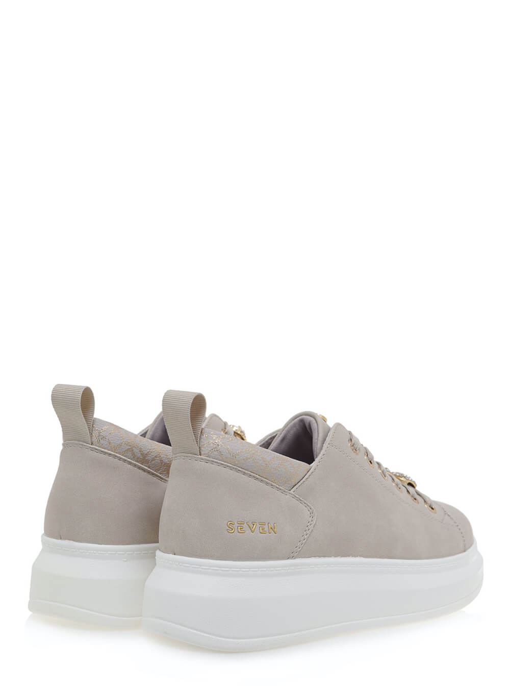 SEVEN SNEAKERS ΜΠΕΖ ΜΕ ΚΑΡΦΙΤΣΕΣ ΧΡΥΣΕΣ||ΓΥΝΑΙΚΕΙΑ ΑΘΛΗΤΙΚΑ ΠΑΠΟΥΤΣΙΑ STREET STYLE