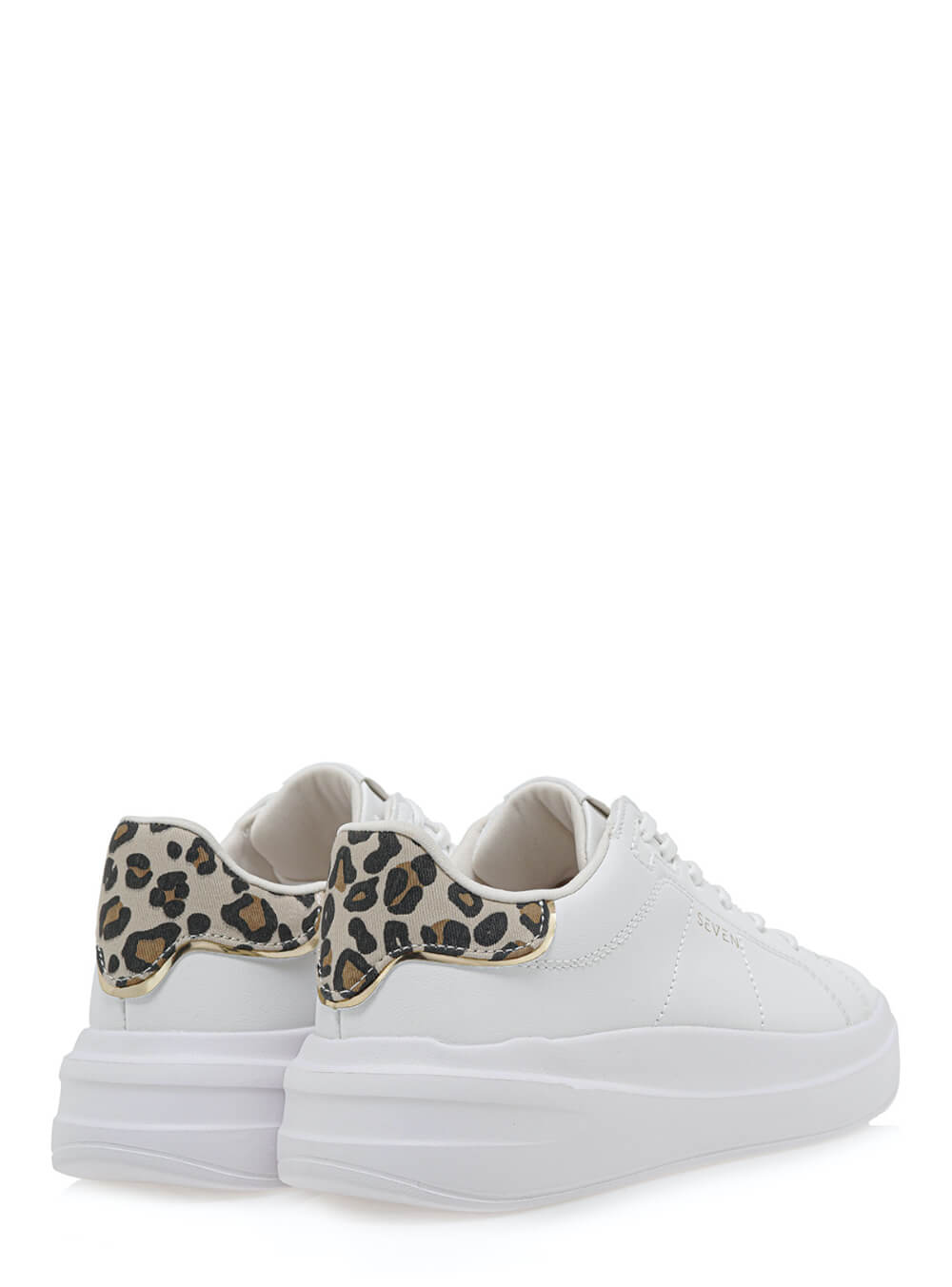 SEVEN SNEAKERS ΛΕΥΚΑ ΜΕ ΛΕΟΠΑΡ||ΓΥΝΑΙΚΕΙΑ ΑΘΛΗΤΙΚΑ ΠΑΠΟΥΤΣΙΑ STREET STYLE