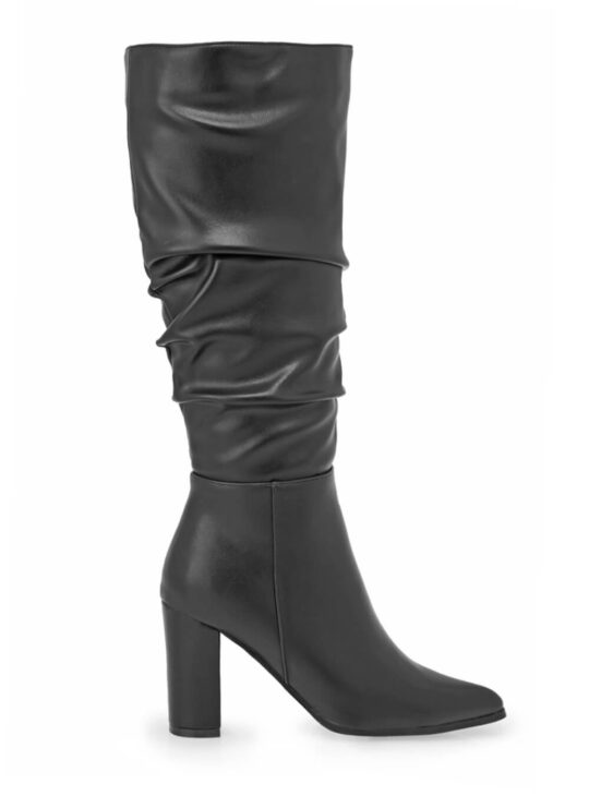 SEVEN ΨΗΛΕΣ ΜΑΥΡΕΣ ΜΠΟΤΕΣ ΜΕ ΣΟΥΡΕΣ||ΓΥΝΑΙΚΕΙΕΣ ΜΠΟΤΕΣ ΜΕ ΦΕΡΜΟΥΑΡ||ΓΥΝΑΙΚΕΙΑ ΠΑΠΟΥΤΣΙΑ||SEVEN SHOES