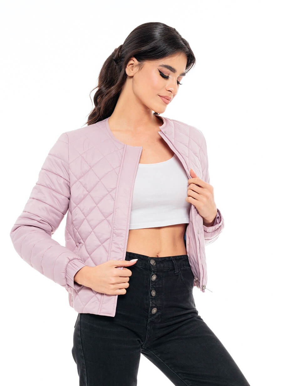 Γυναικείο μπουφάν ελαφρύ κατάλληλο για άνοιξη και φθινόπωρο σε υπέροχο ροζ απαλόχρώμα .SPLENDID FASHION||ΓΥΝΑΙΚΕΙΟ ΜΠΟΥΦΑΝ||ΓΥΝΑΙΚΕΙΑ ΡΟΥΧΑ