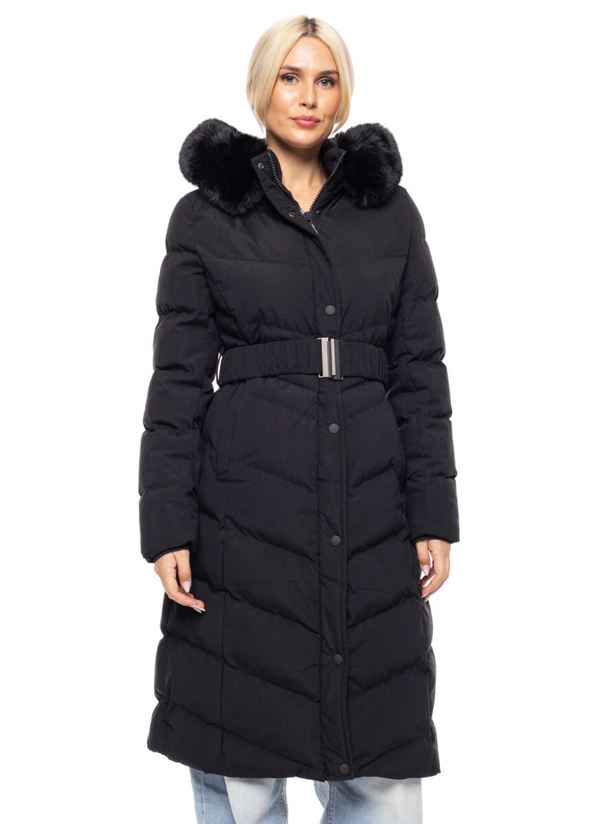 SPLENDID ΜΑΥΡΟ ΜΑΚΡΥ ΜΠΟΥΦΑΝ ΜΕ ΖΩΝΗ ||ΓΥΝΑΙΚΕΙΑ ΜΑΥΡΑ ΜΠΟΥΦΑΝ||WINTER FASHION||