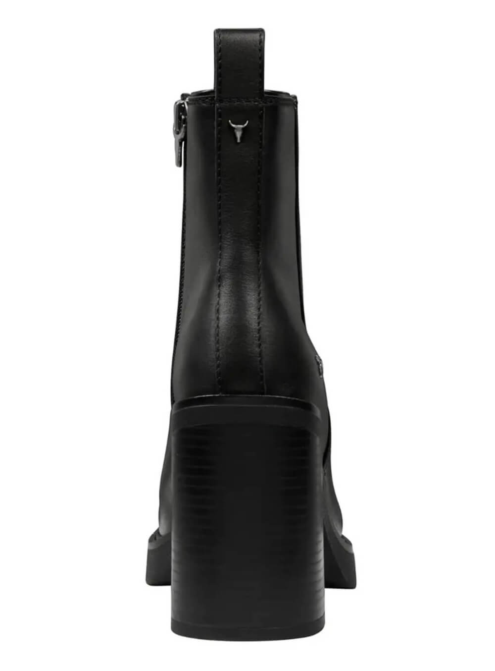 WINDSOR SMITH||DYNAMIC||ΓΥΝΑΙΚΕΙΑ ΔΕΡΜΑΤΙΝΑ ΜΠΟΤΑΚΙΑ ΜΕ ΤΑΚΟΥΝΙ ΣΕ ΜΑΥΡΟ ΧΡΩΜΑ ||WINDSOR SMITH