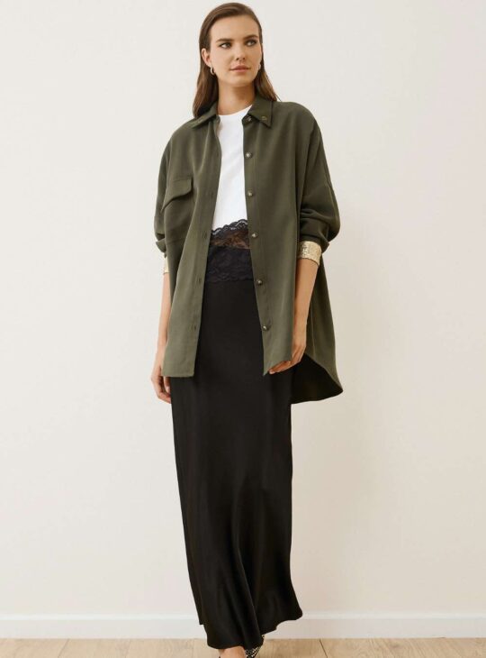 EIGHTY2 Πουκάμισο Λαδί JE T'ADORE