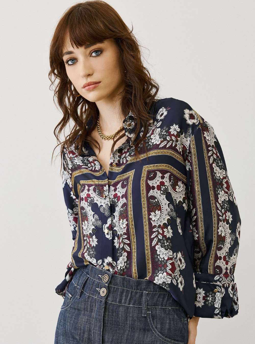 FIGARO Εμπριμέ Πουκάμισο