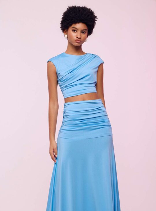 ΣΙΕΛ ΕΛΑΣΤΙΚΟ ΓΥΝΑΙΚΕΙΟ ΤΟΠ ΣΕΤ ΜΕ ΜΑΚΡΙΑ ΦΟΥΣΤΑ ΜΕ ΣΟΥΡΕΣ