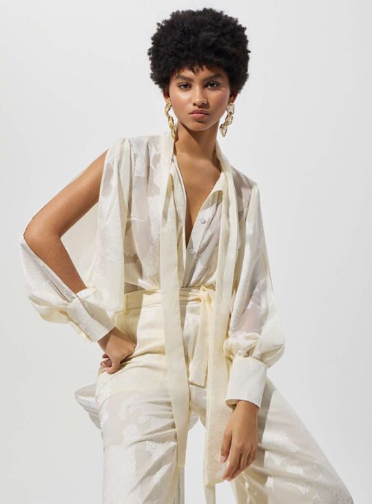 : BE YOU Ημιδιάφανο Πουκάμισο Με Άνοιγμα BE YOU ΠΑΝΤΕΛΟΝΑ ΕΠΙΣΗΜΑ ΡΟΥΧΑ ΓΙΑ ΓΑΜΟ ΒΑΠΤΙΣΗ