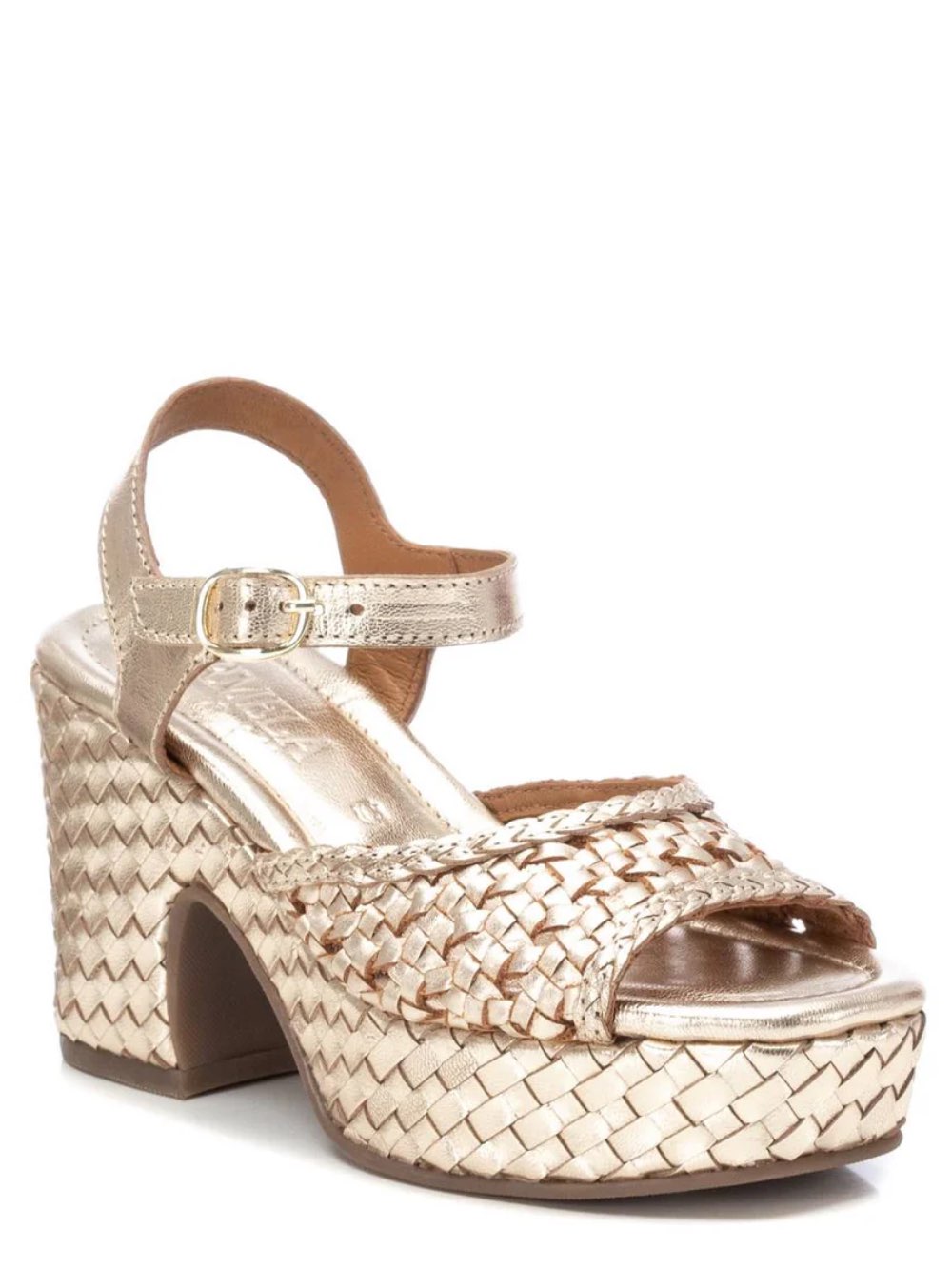 CARMELA Δερμάτινα Πέδιλα 161637 ORO - Image 2