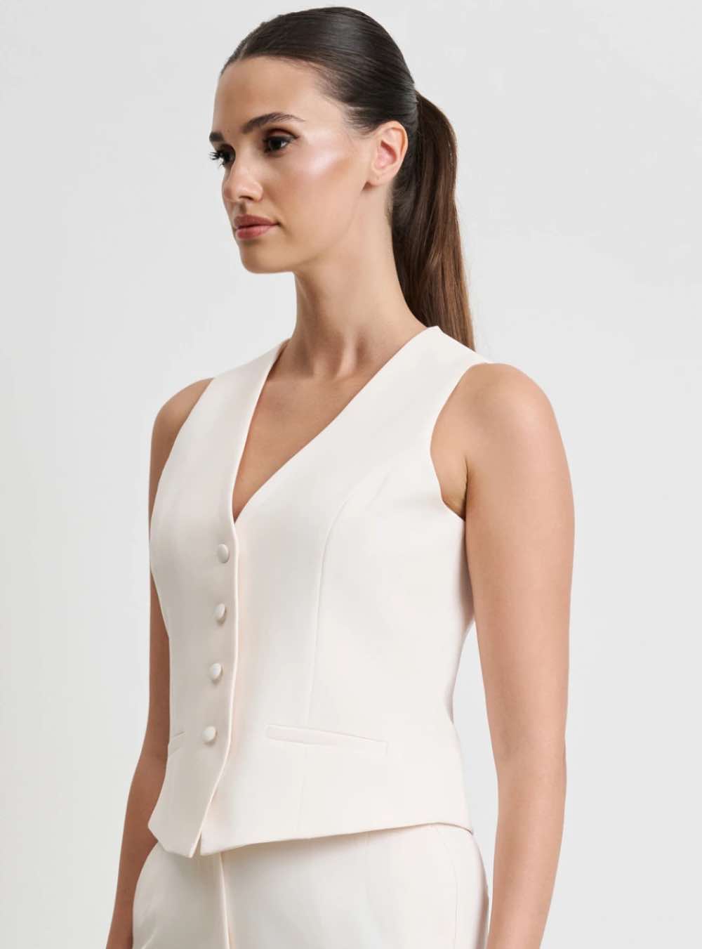 DESIREE Γιλέκο Ecru - Image 2