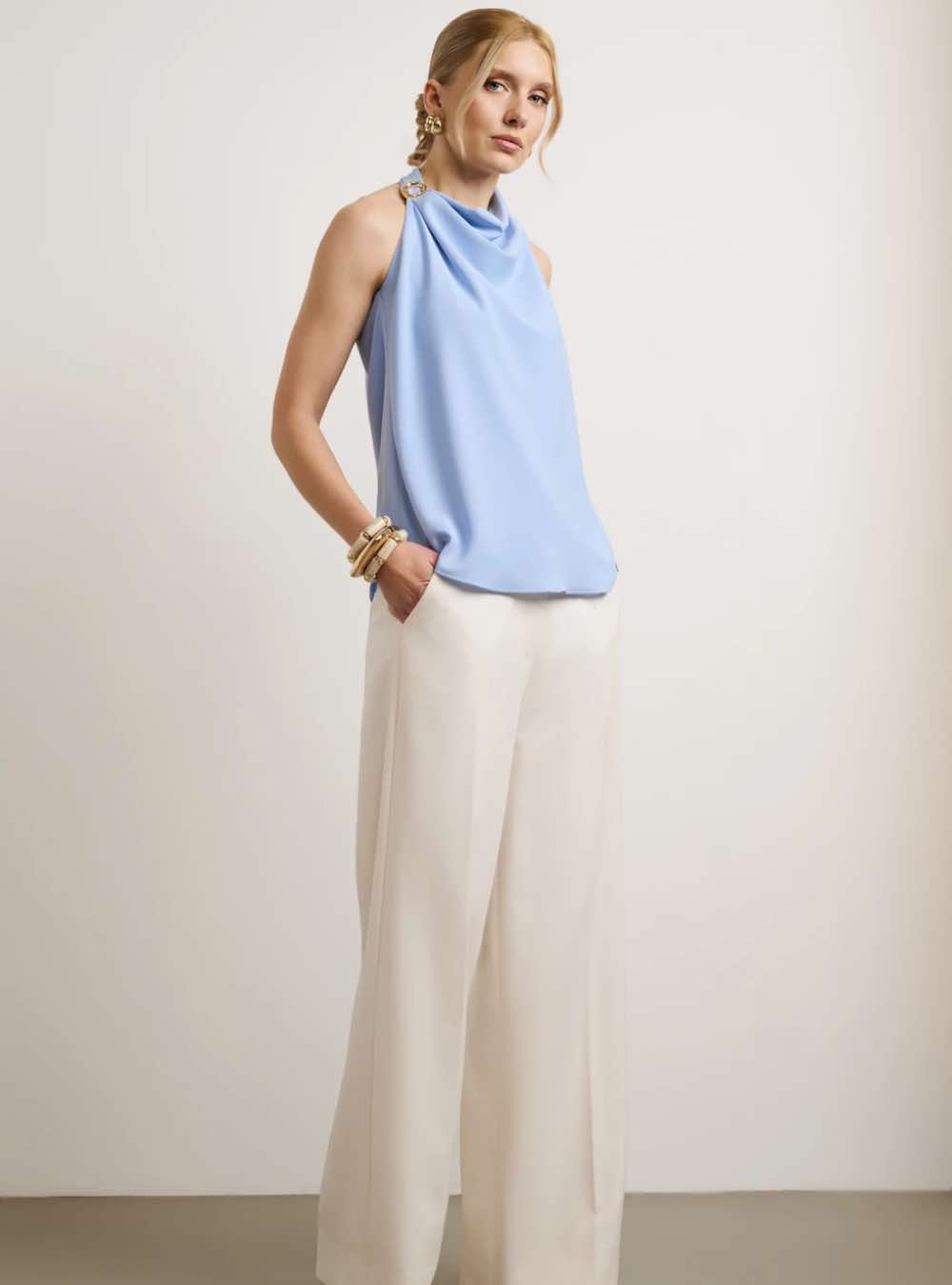 ECRU DESIREE ΠΑΝΤΕΛΟΝΙ WIDE LEG