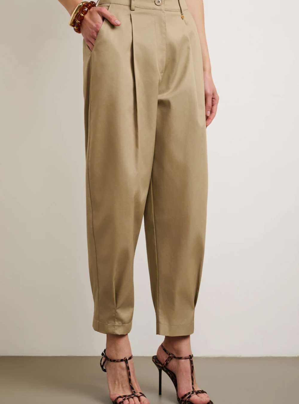 DESIREE Παντελόνι Με Πιέτες BEIGE