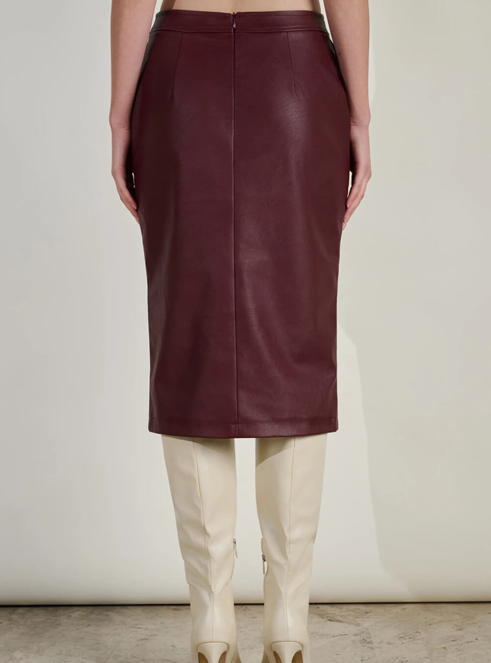 DESIREE Μίντι Φούστα BURGUNDY - Image 2