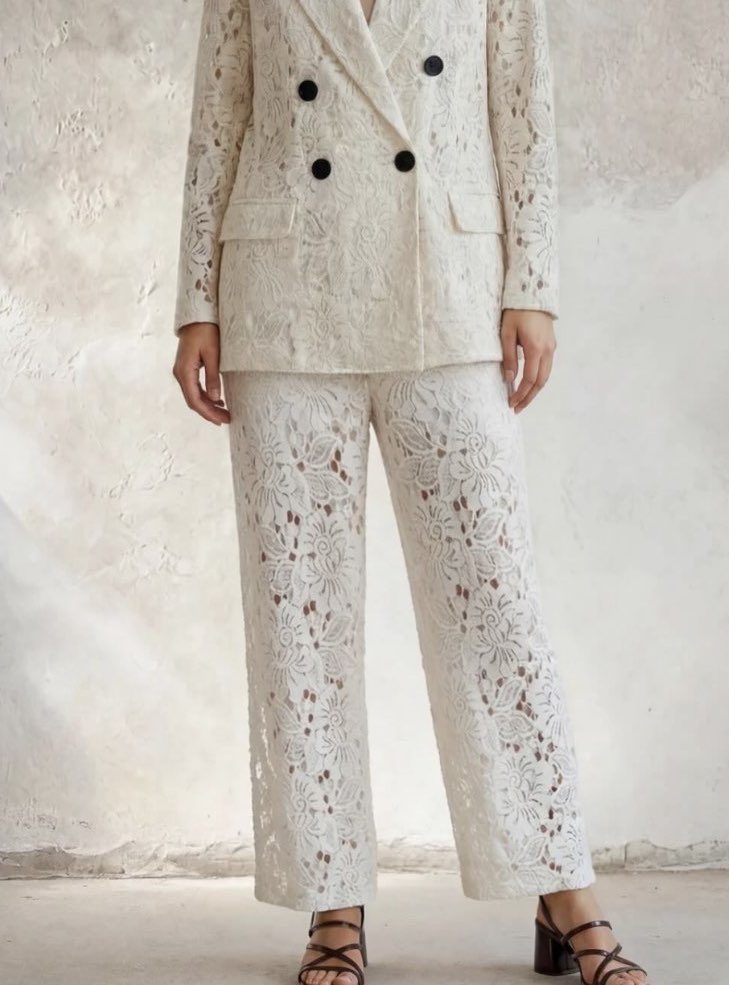 ESCAPE Παντελόνι Κεντημένο Floral