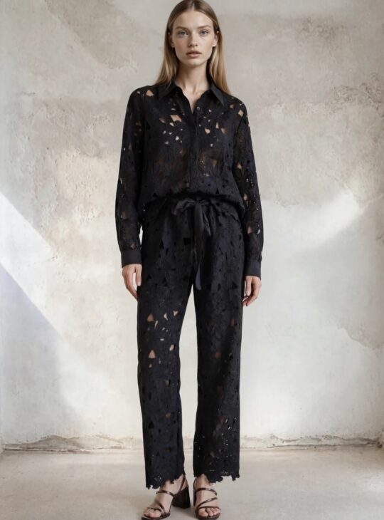 ESCAPE  Γυναικείο Σετ Πουκάμισο Παντελόνι