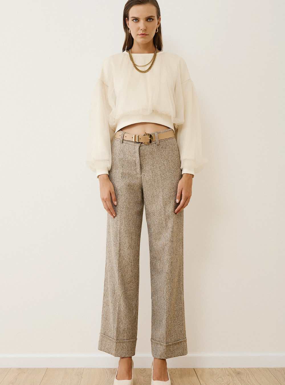 FIGARO Μπλούζα Με Διπλό Ύφασμα NATURE - Image 2