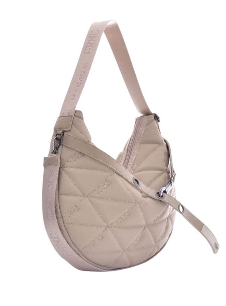 FRNC-4170BEIGE||ΤΣΑΝΤΑ FRNC ΣΕ ΣΤΥΛ GONDOLA ΣΕ ΜΠΕΖ ΧΡΩΜΑ