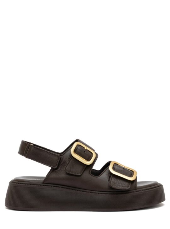 Γυναικεία flatform σανδάλια κατασκευασμένα από δέρμα υψηλής ποιότητας εσωτερικά και εξωτερικά,με άνετο μαλακό πάτο KOMIS &KOMIS.