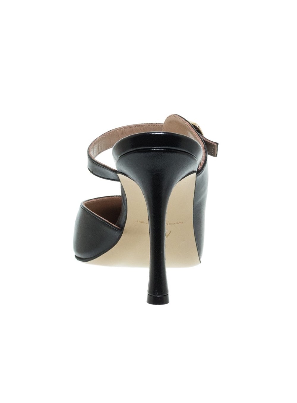 MOURTZI Δερμάτινα Mules BLACK - Image 3