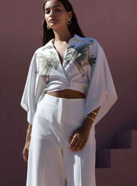 NEMA RESORT WEAR JASMI TOP ECRU